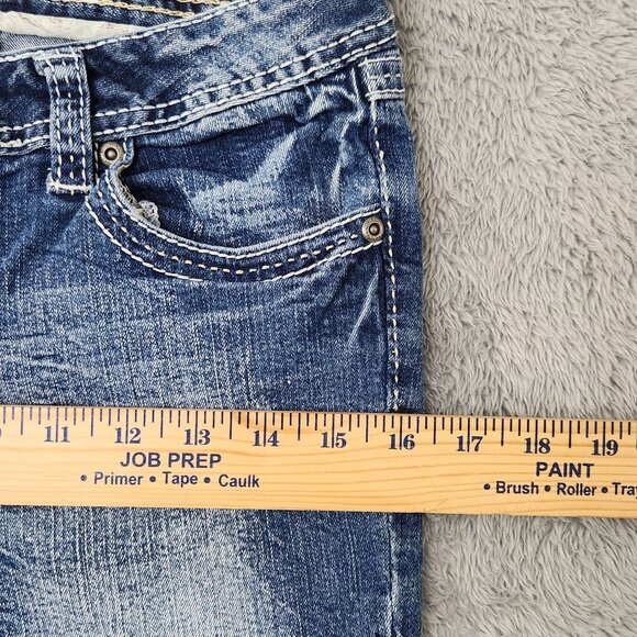 Red Camel Jeans Juniors 9 Blue Bootcut Y2K Medium Wash Denim Premium Stretch - Picture 7 of 16